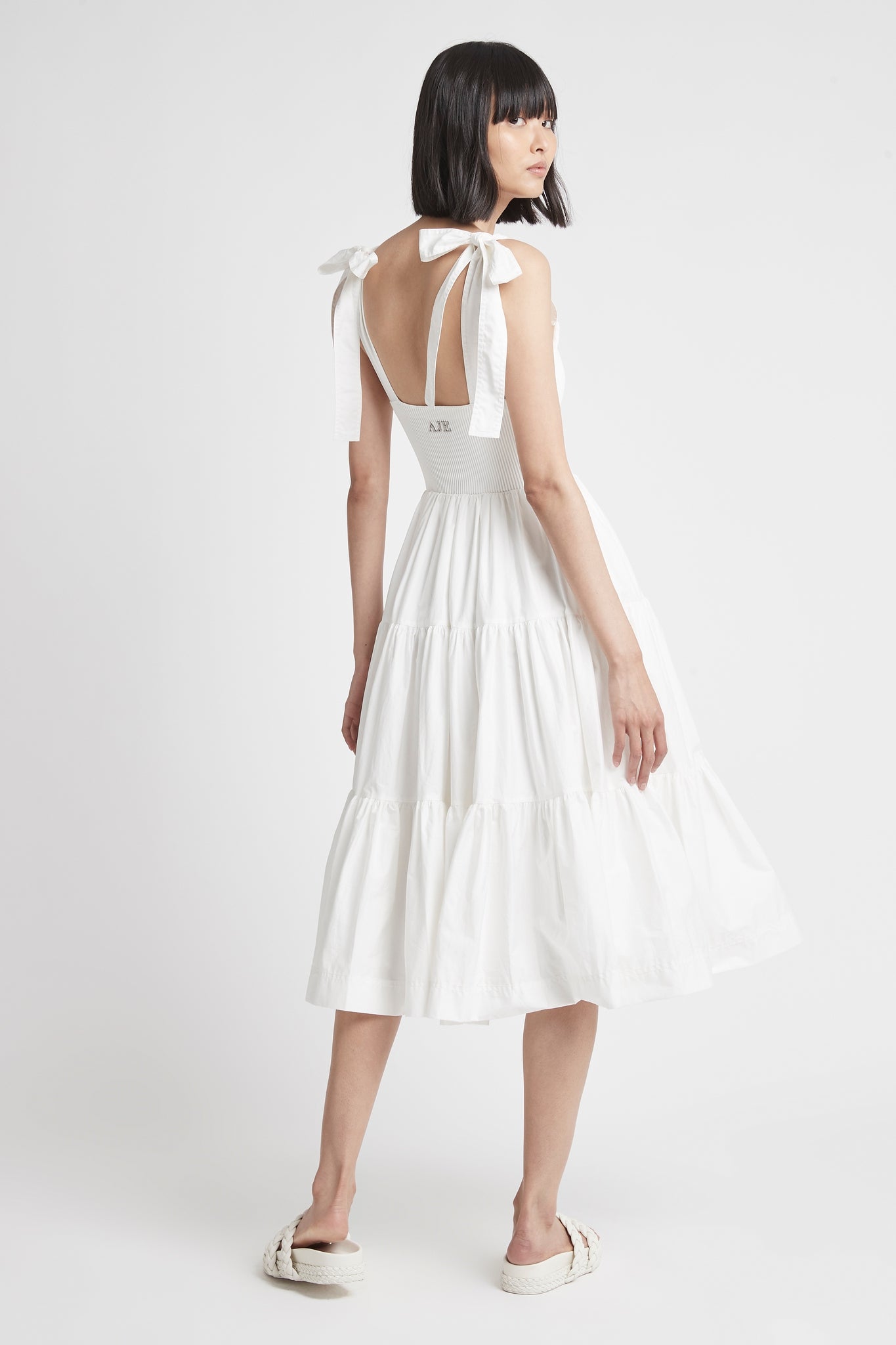 Casa Tiered Knit Midi Dress