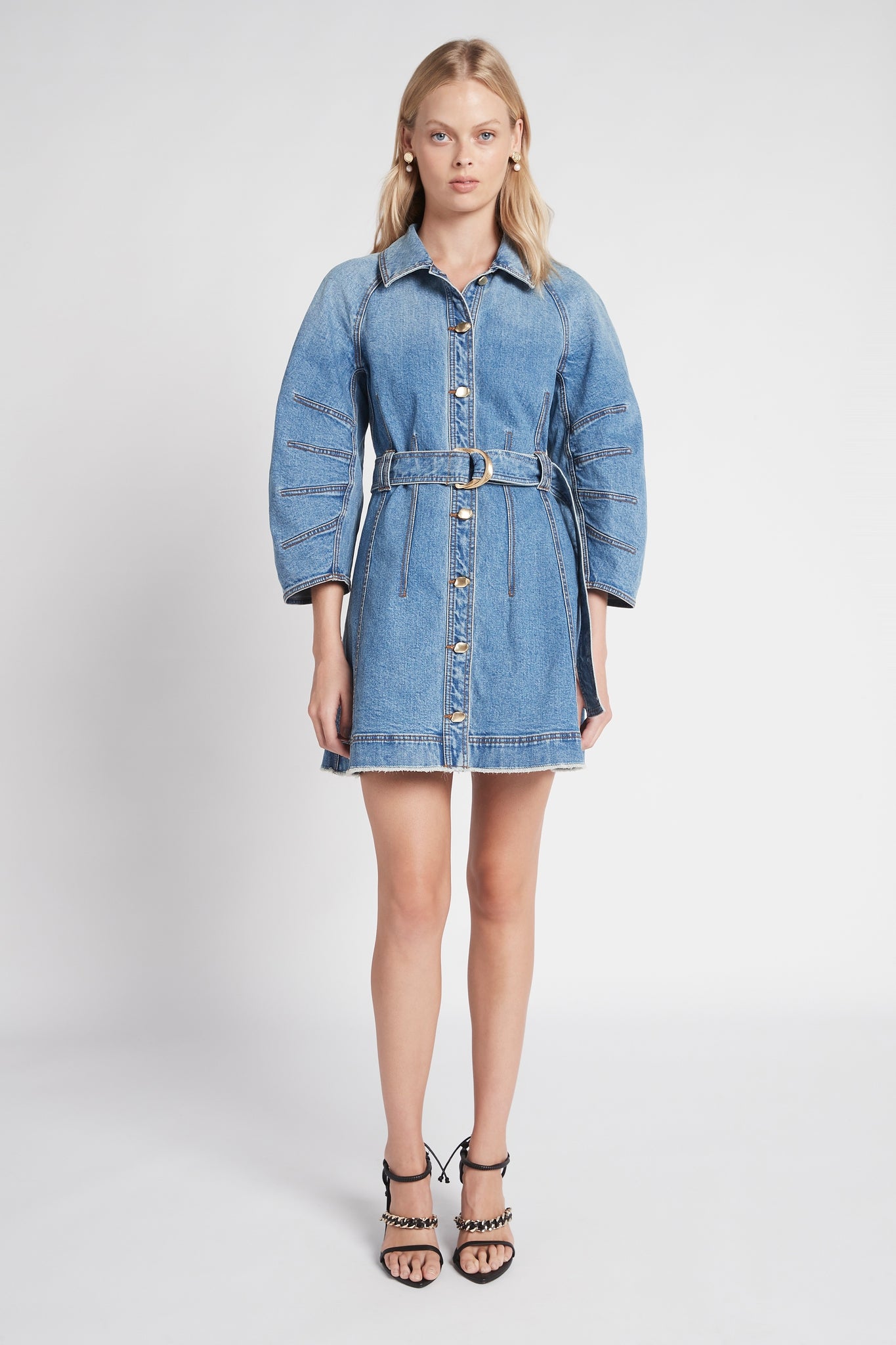 Maya Denim Long Sleeve Dress