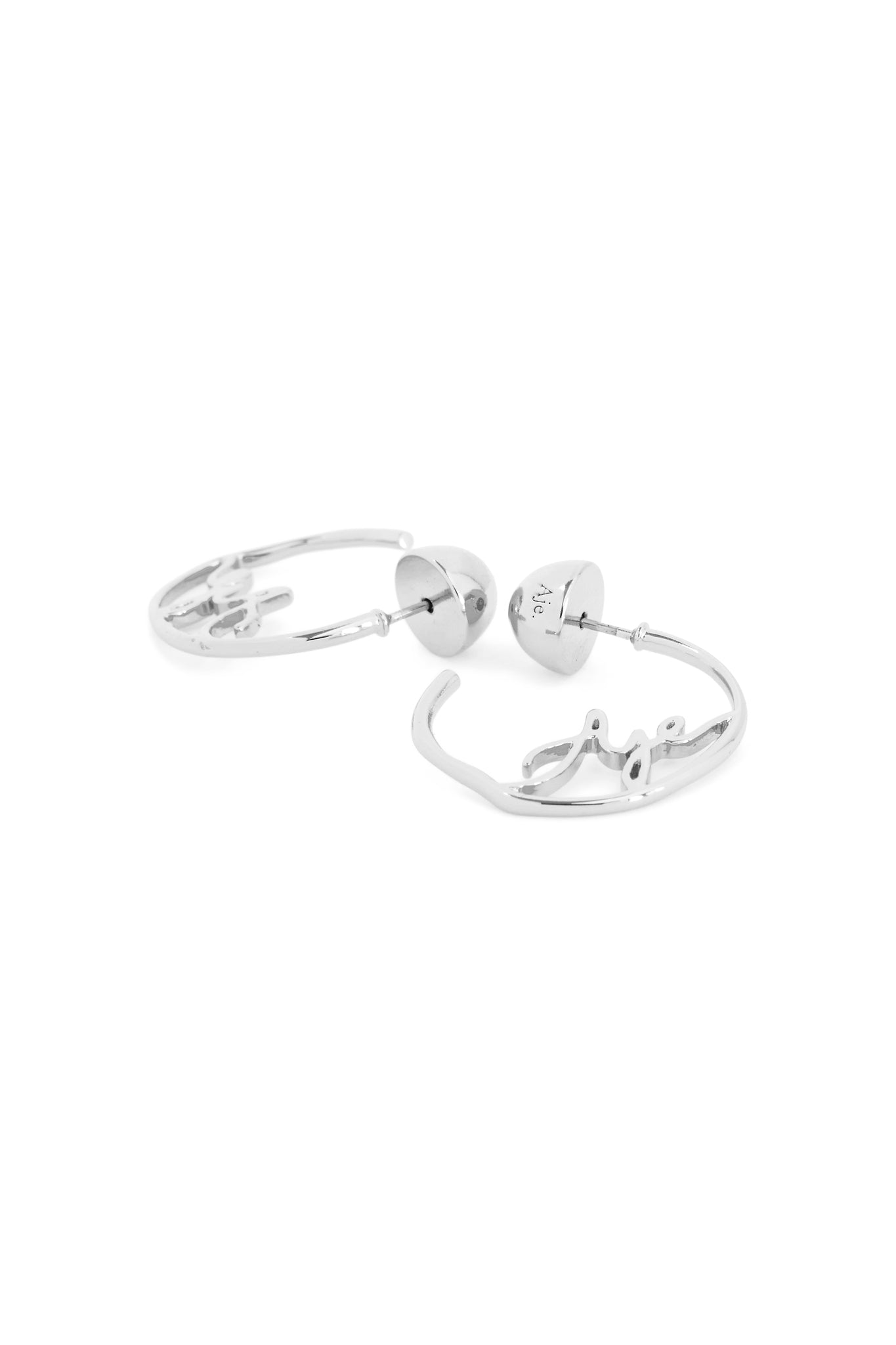 Aje Logo Hoop Earrings