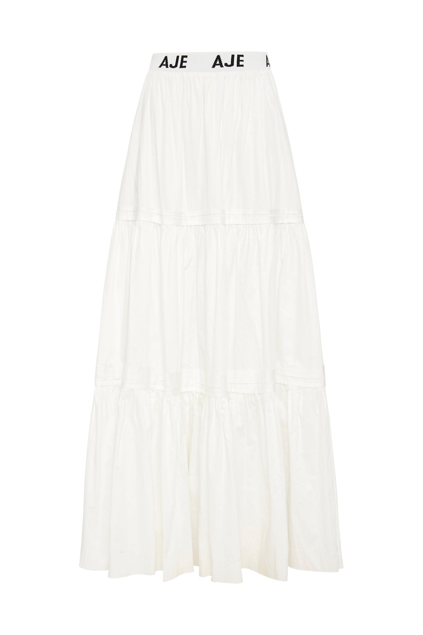 Bardot Logo Tiered Midi Skirt