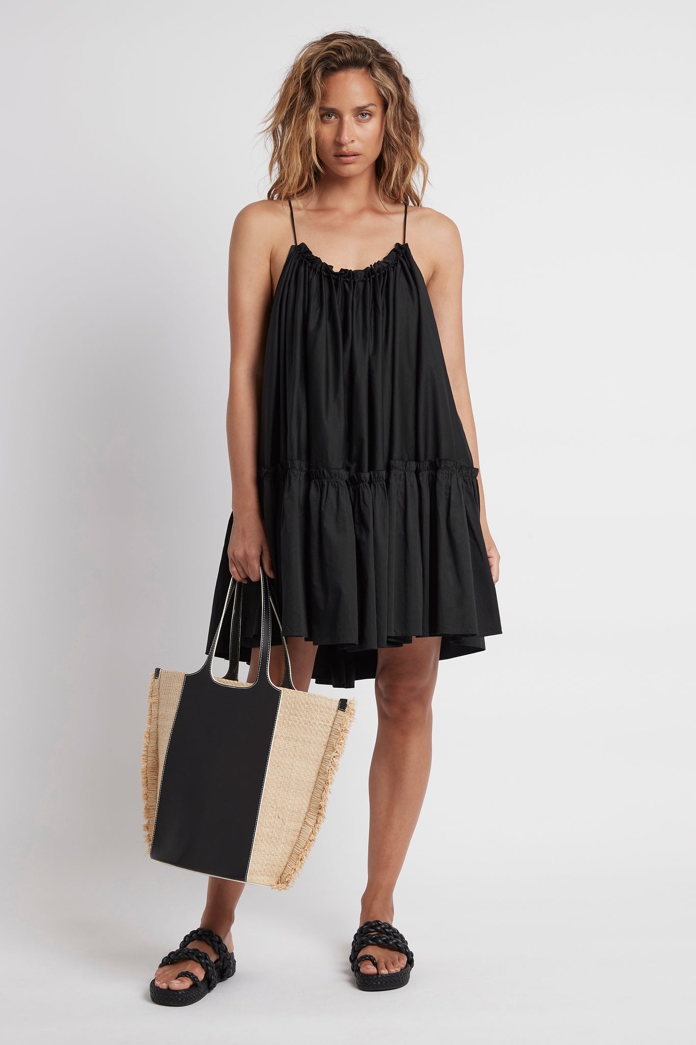 Romy Raffia Tote Market Bag
