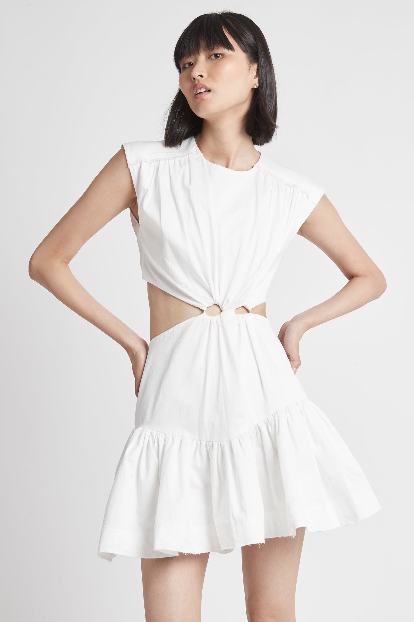 Solstice Cut Out Ring Mini Dress