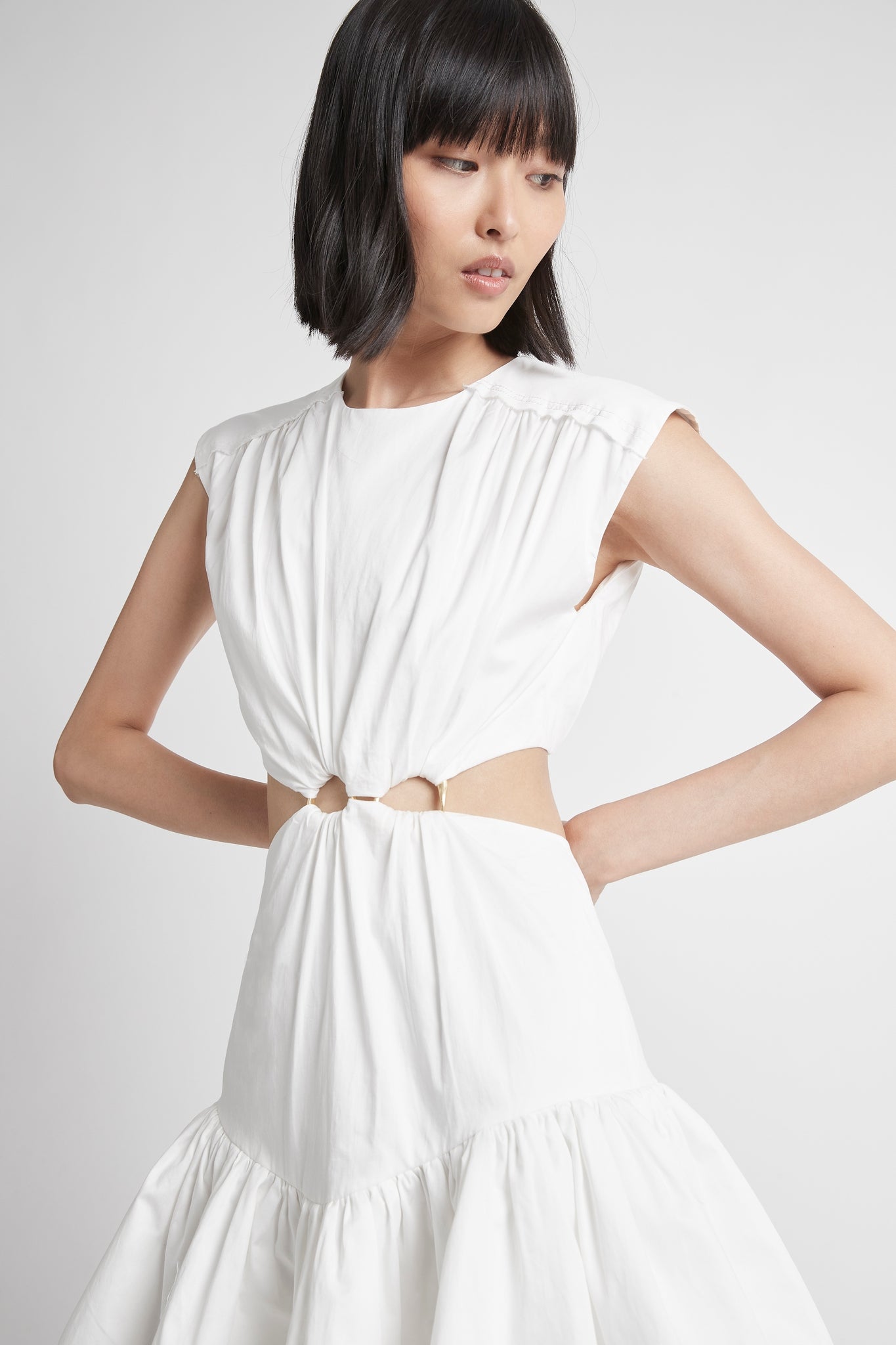 Solstice Cut Out Ring Mini Dress