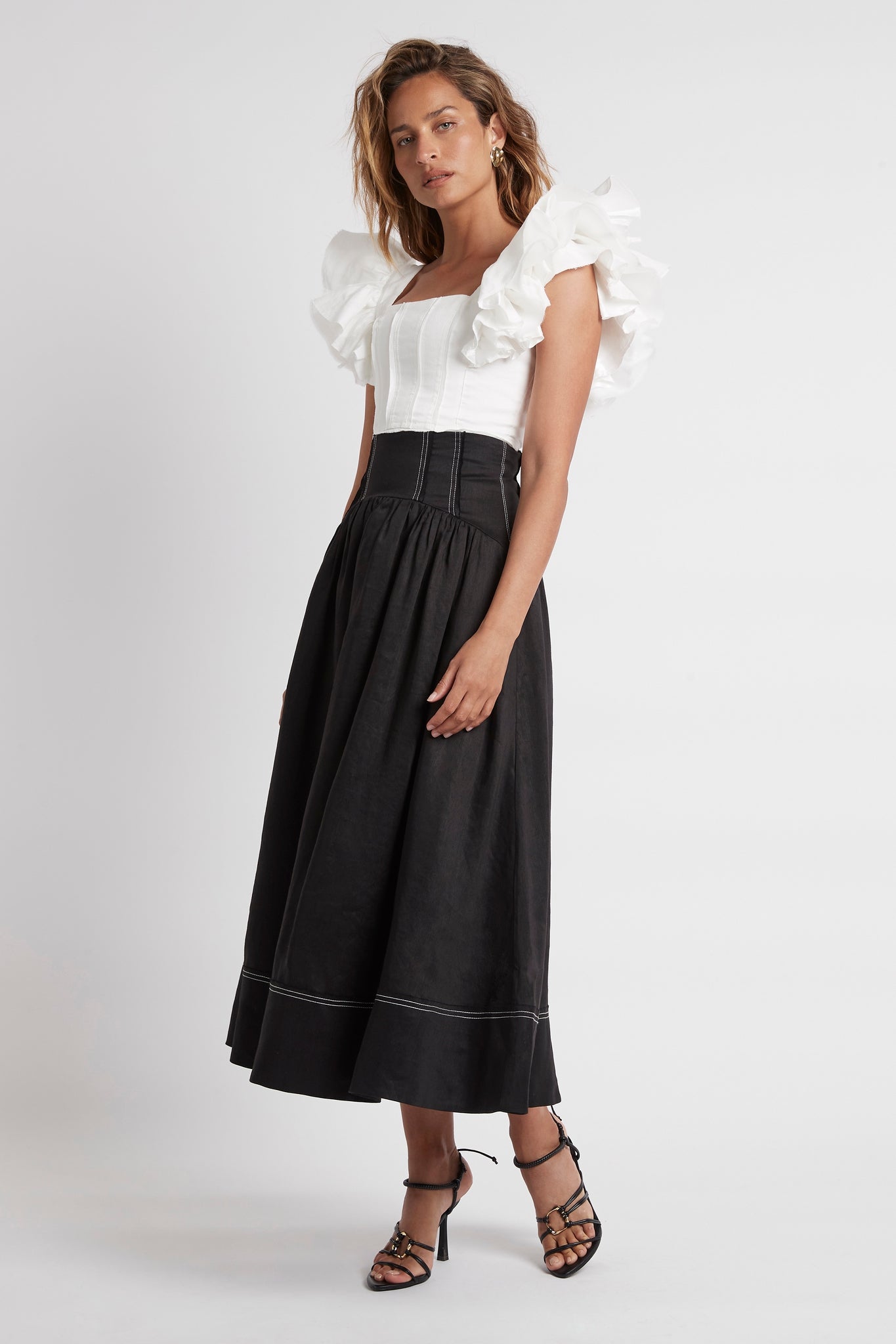 Vanades Frill Crop Top