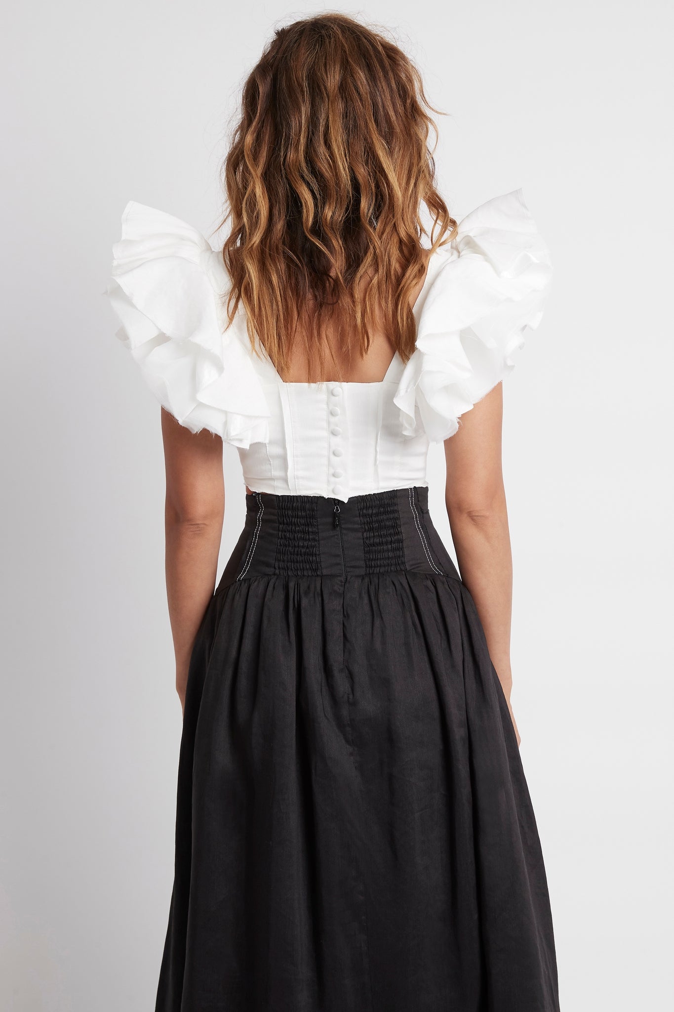 Vanades Frill Crop Top