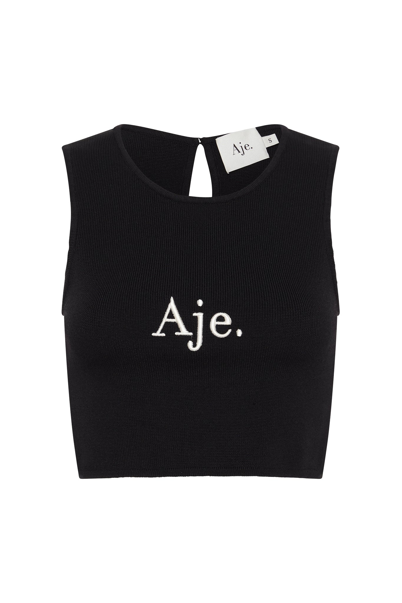 Bardot Knit Logo Cropped Tank