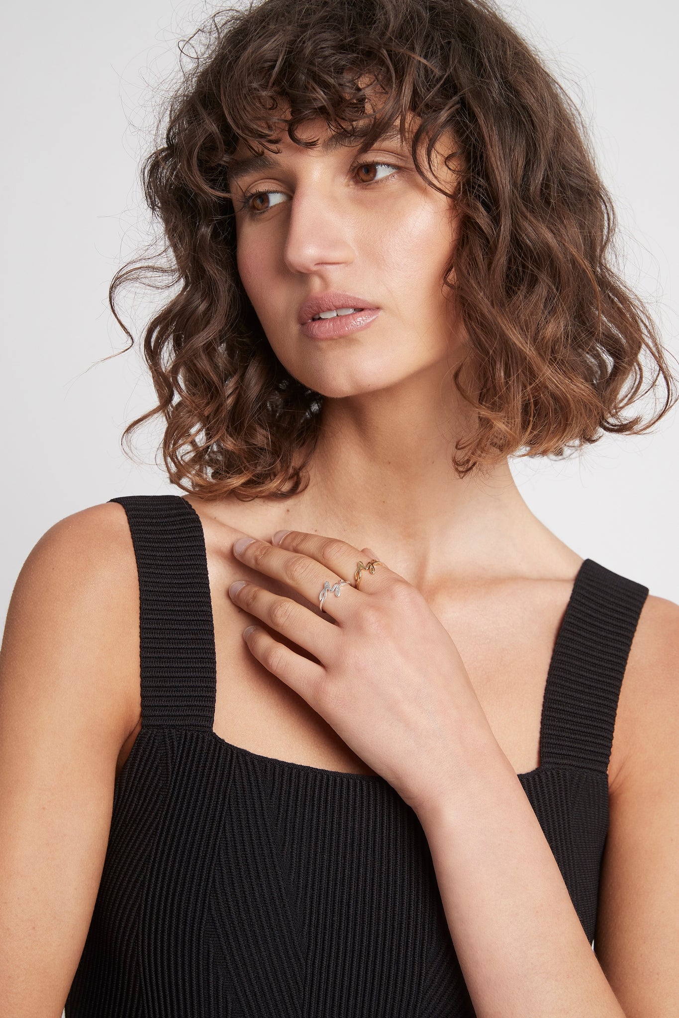 Aje Ribbon Duo Rings