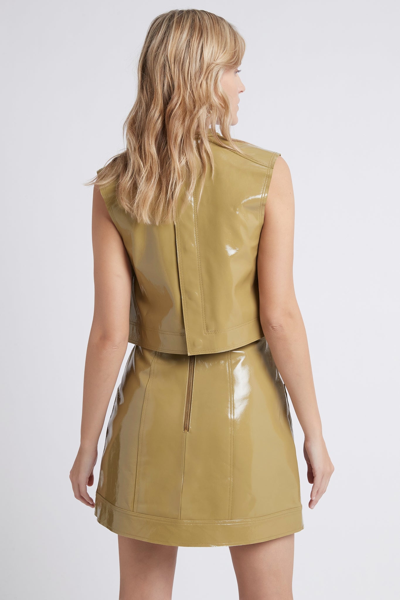 Promenade Leather Shell Top