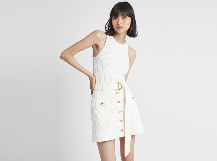 Syros Denim Pocket Skirt
