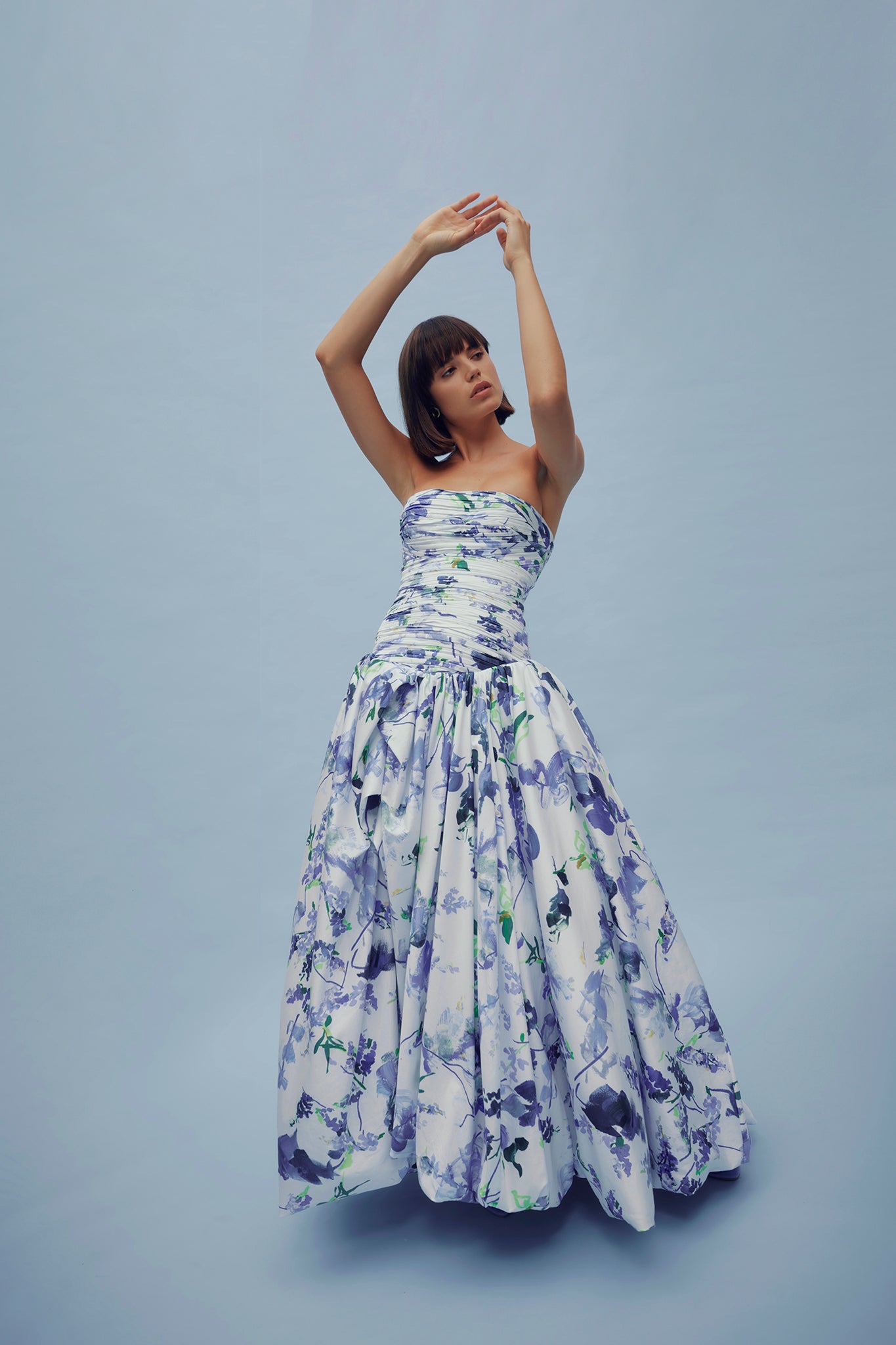Violette Bubble Hem Maxi Dress