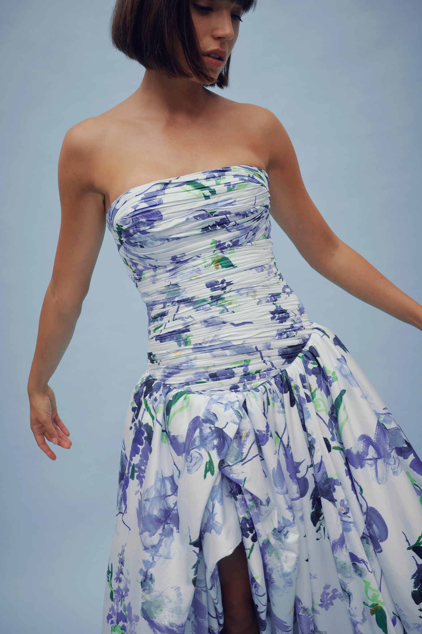 Violette Bubble Hem Maxi Dress