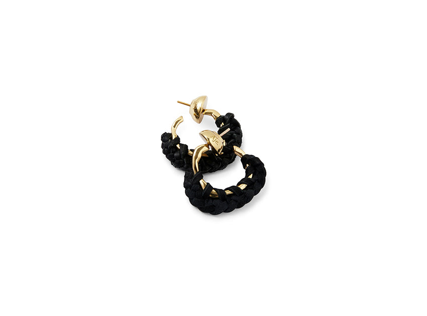 Wanderlust Leather Hoop Earring