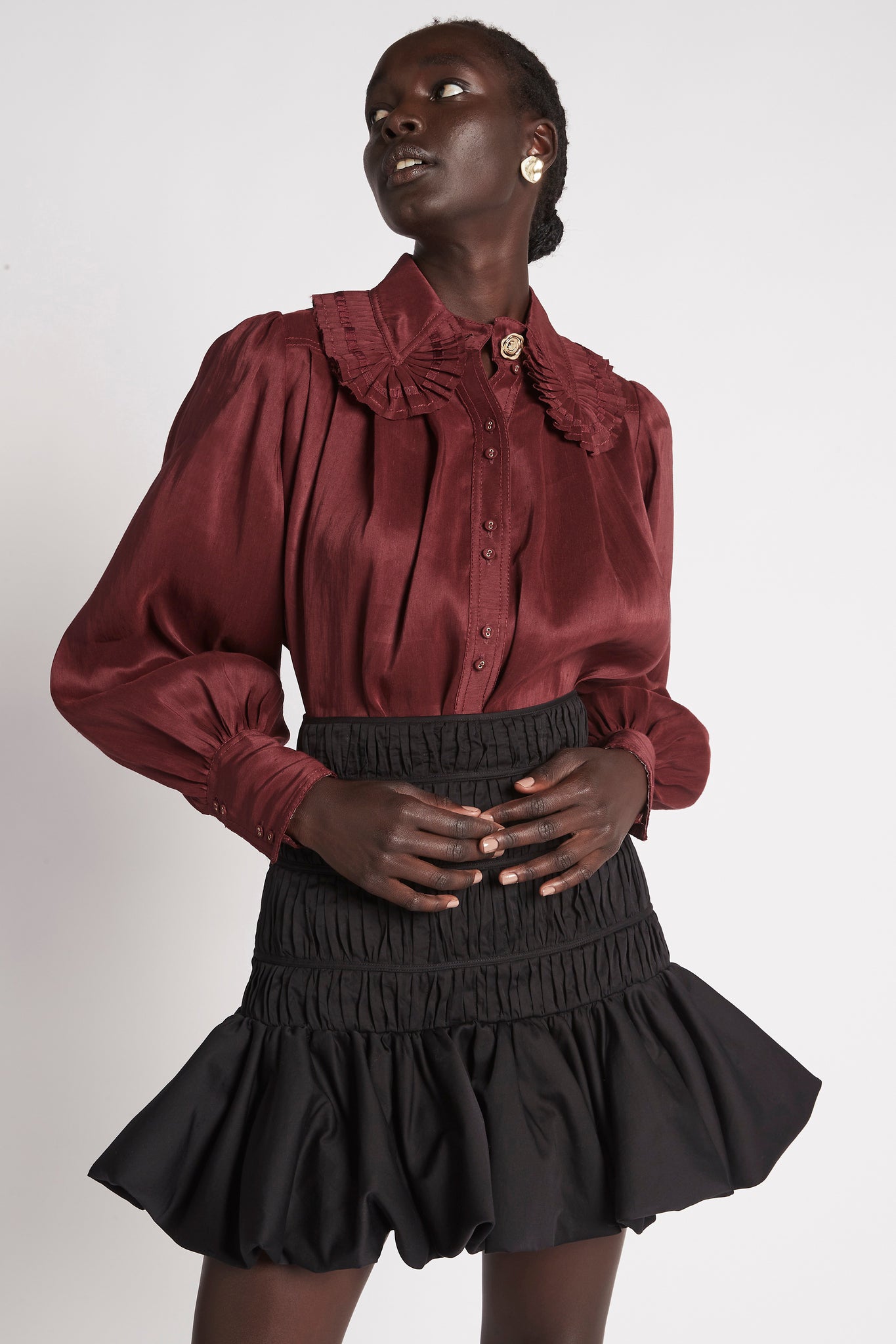 Idealist Pleated Collar Shirt