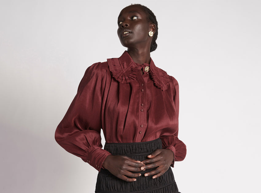 Idealist Pleated Collar Shirt