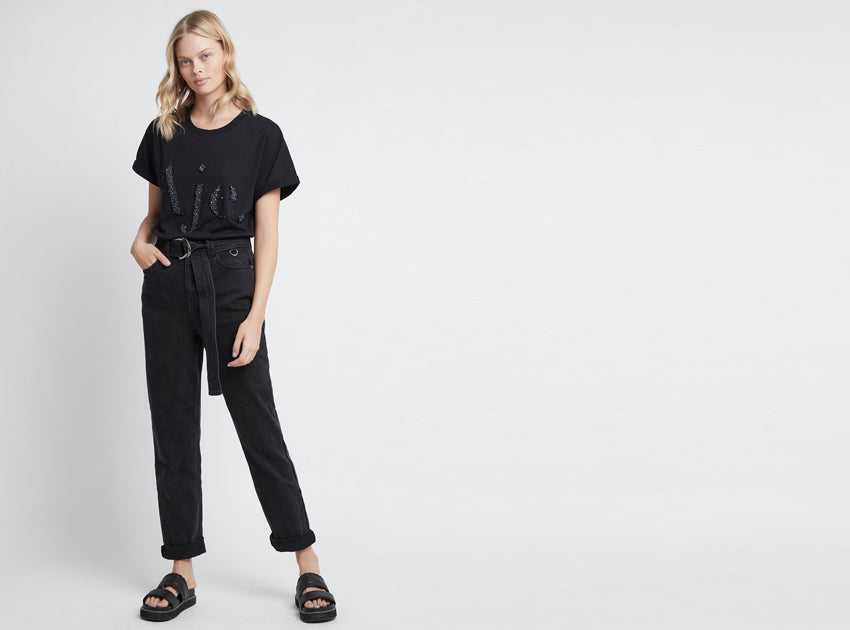 Jimi Denim Belted Jean