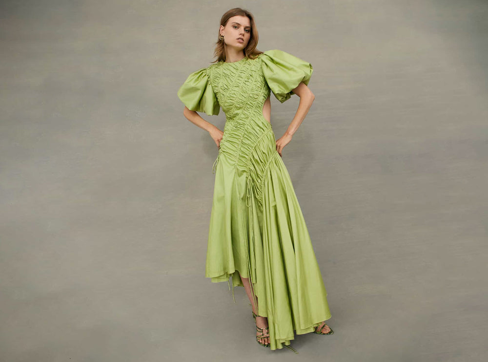 Siren Drawstring Midi Dress