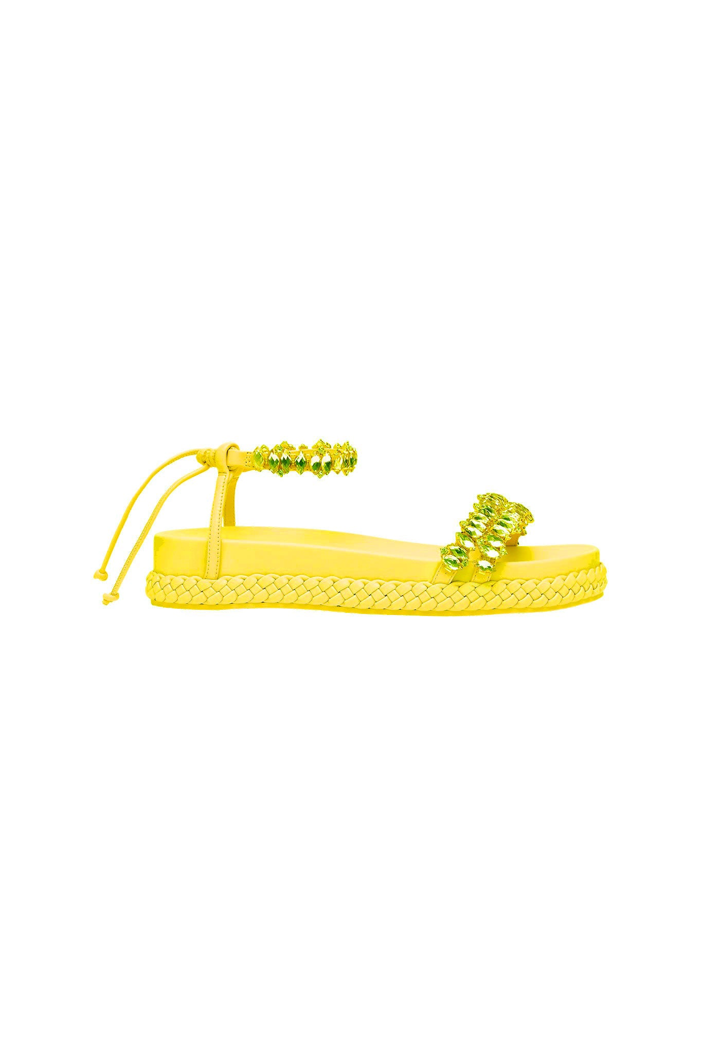 Yellow on sale platform sandal